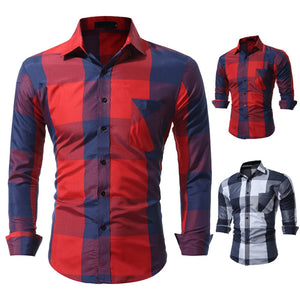 Men Casual Full Sleeve Plaid Cotton Shirts