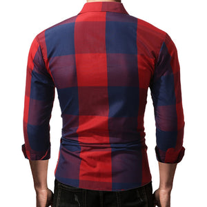 Men Casual Full Sleeve Plaid Cotton Shirts