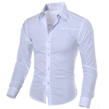 Load image into Gallery viewer, Men Cotton Regular Solid Full Sleeve Casual Shirts