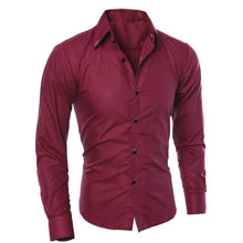 Load image into Gallery viewer, Men Cotton Regular Solid Full Sleeve Casual Shirts