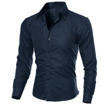 Load image into Gallery viewer, Men Cotton Regular Solid Full Sleeve Casual Shirts