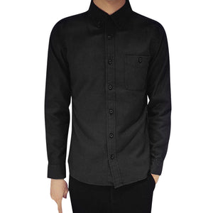 Men Cotton Solid Casual Full Sleeve Regular Shirts