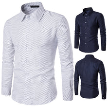 Load image into Gallery viewer, Men Cotton Solid Full Sleeve Turn-down Collar Casual Shirts