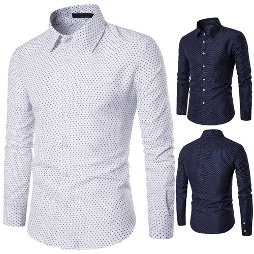 Men Cotton Solid Full Sleeve Turn-down Collar Casual Shirts