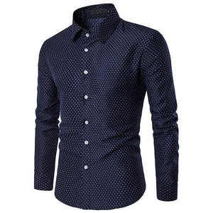 Men Cotton Solid Full Sleeve Turn-down Collar Casual Shirts